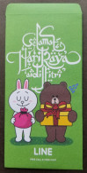 Malaysia Line 2014 Friend Character Bear Rabbit Cartoon Hari Raya Angpao (money Packet) - Año Nuevo