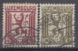 LUXEMBOURG 232-233,used,falc Hinged - Usati