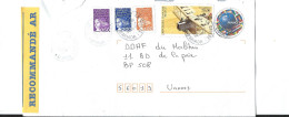 LETTRE RECOMMANDÉE 1998 La CHEZE 22 - ENTIER  + P.A. 20F + Complément Tricolore Marianne - Briefe U. Dokumente