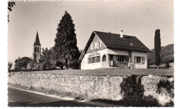 Saint  Cergues Les Voirons - La Poste Et L'Eglise  - CPSM°J - Saint-Cergues