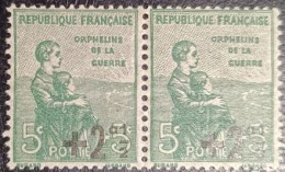 FRANCE 1922 - Y&T N°163 Paire - Orphelins De La Guerre- Neuf* Très Bon Centrage... - Neufs