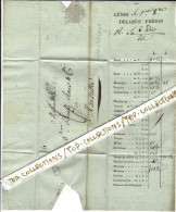 De Gênes Départements Conquis Circa 1808 COTATION BANQUE FINANCE MONNAIES CHANGE Pour Honoré Roux Marseille B.E.V.SCANS - 1800 – 1899