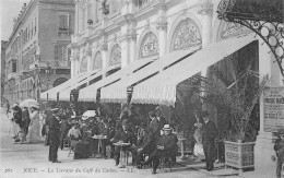 NICE (Alpes-Maritimes) - La Terrasse Du Café Du Casino - Voyagé 1905 (voir Les 2 Scans) - Pubs, Hotels And Restaurants