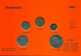 NIEDERLANDE NETHERLANDS 1985 MINT SET 5 Münze #SET1022.7.D - Jahressets & Polierte Platten