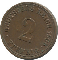 2 PFENNIG 1906 A DEUTSCHLAND Münze GERMANY #AD471.9.D - 2 Pfennig