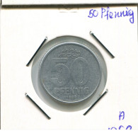 50 PFENNIG 1958 DDR EAST DEUTSCHLAND Münze GERMANY #AR759.D - 50 Pfennig