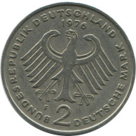 2 DM 1976 F T.HEUSS BRD DEUTSCHLAND Münze GERMANY #AG240.3.D - 2 Mark