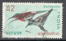 India 1968 Single 2 Rupee Stamp From The Set Celebrating Birds In Fine Used - Gebruikt