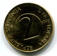 2 TOLAR 1998 SLOWENIEN SLOVENIA UNC Münze #W11127.D - Slovénie