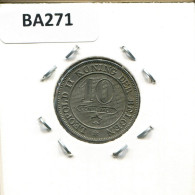 10 CENTIMES 1894 DUTCH Text BÉLGICA BELGIUM Moneda #BA271.E - 10 Cents