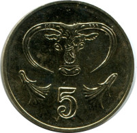 5 CENTS 2001 CHIPRE CYPRUS UNC Bull Moneda #M10363.E - Cyprus