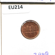 1 EURO CENT 2008 ITALIA ITALY Moneda #EU214.E - Italia