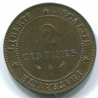 2 CENTIMES 1893 A FRANCIA FRANCE Moneda CERES XF+ #FR1206.29.E - 2 Centimes