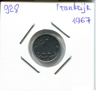 1 CENTIME 1967 FRANCIA FRANCE Moneda #AM943.E - 1 Centime