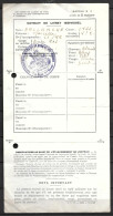 Ancien Extrait De Livret Individuel De 1922 Avec Cachet Du Gouvernement Militaire De Lyon - Documents