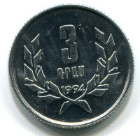 3 LUMA 1994 ARMENIA Coin UNC #W11140.U - Armenia
