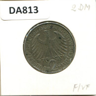 2 DM 1961 F M.Planck BRD ALEMANIA Moneda GERMANY #DA813.E - 2 Marcos
