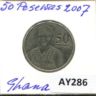 50 PESEWAS 2007 GHANA Moneda #AY286.E - Ghana