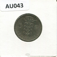 5 FRANCS 1950 FRENCH Text BELGIUM Coin #AU043.U - 5 Francs