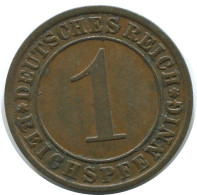 1 REICHSPFENNIG 1931 E DEUTSCHLAND Münze GERMANY #AE222.D - 1 Renten- & 1 Reichspfennig