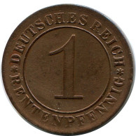 1 RENTENPFENNIG 1924 A ALLEMAGNE Pièce GERMANY #DB770.F - 1 Rentenpfennig & 1 Reichspfennig
