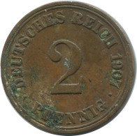 2 PFENNIG 1907 A GERMANY Coin #AE570.U - 2 Pfennig