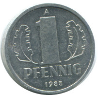 1 PFENNIG 1985 A DDR EAST ALLEMAGNE Pièce GERMANY #AE069.F - 1 Pfennig