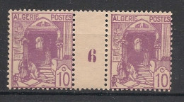 ALGERIE - 1926 - N°Yv. 38 - Vue D'Alger 10c Lilas - Paire Millésimée 6 - Neuf Luxe ** / MNH / Postfrisch - Neufs
