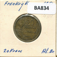 20 FRANCS 1951 FRANKREICH FRANCE Französisch Münze #BA834.D - 20 Francs