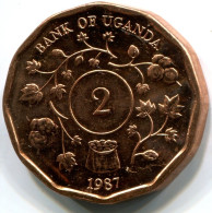 2 SHILLINGS 1987 UGANDA UNC Münze #W11246.D - Oeganda