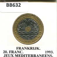 20 FRANCS 1993 FRANCE Pièce BIMETALLIC #BB632.F - 20 Francs