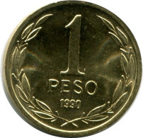 1 PESO 1990 CHILE UNC Münze #M10134.D - Chili