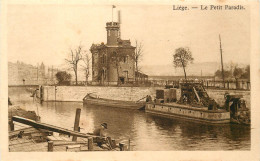 LIEGE - Le Petit Paradis, Bateau Drague, Péniche. - Péniches