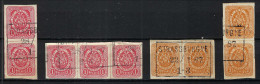 FRANCE Alsace-Lorraine 1887: Lot De Timbres De Poste Privée ND, B Obl. "Strassburg" - Used Stamps