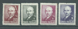 220043727  TURQUIA.  YVERT  Nº  1031/4  */MH - Unused Stamps