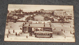 06 - Nice - Le Jardin Du Roi Albert 1er Et La Palais De La Jetée  ::: Station Tramways  :::: Animation  --- Bte1-5 - Transport Urbain - Auto, Autobus Et Tramway