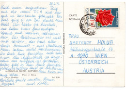 65638 - Rumaenien - 1972 - 1,50L Rosen EF A AnsKte SATURN -> Oesterreich - Rosas