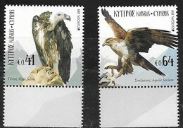 CYPRUS, 2019, MNH, EUROPA, BIRDS, BIRDS OF PREY,2v - 2019