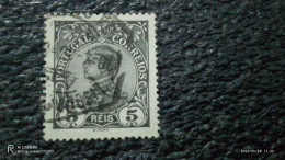 PORTUGAL-1910     5R                    KING  MANUEL II.      USED - Gebraucht