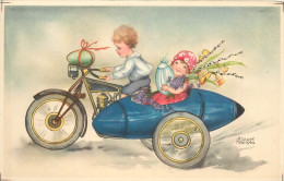 PETERSEN HANNES (illustrateur) -  Side-car, Pâques, Enfants Et Fleurs. - Petersen, Hannes