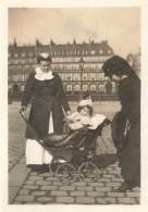 Landau Ancien * Poussette Enfants * Pram Kinderwagen * Modèle Marque ? * Enfant Bébé * Photo Ancienne 8.8x6.2cm - Andere & Zonder Classificatie