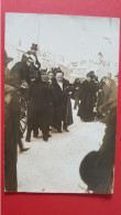 Carte Photo Monsieur  Jules Pams  à Neufchateau Sous La Neige , Place Devant Le Marché Couvert , Rare - Neufchateau