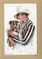 ALERT OLD COLOUR ART GLAMOUR POSTCARD ARTIST SIGNED HARRISON FISHER REINTHAL & NEWMAN NEW YORK NO. 763 - Fisher, Harrison