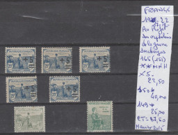 TIMBRE DE FRANÇE NEUF* 19217-18-22 Nr VOIR SUR PAPIER AVEC TIMBRES  AU PROFIT DES ORPHELINS DE GUERRE   COTE 87.50  € - Unused Stamps