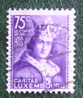 Emperor Henry VII Mi 253 Yv 245 1933 Used Gebruikt Oblitere  Luxembourg Luxemburg - 1926-39 Charlotte De Perfíl Derecho