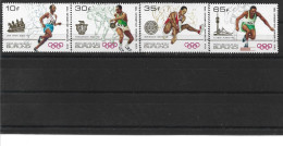 1985 BURUNDI 904-07** J.O Los Angelès, Athlétisme,  Côte 25.00 - Unused Stamps