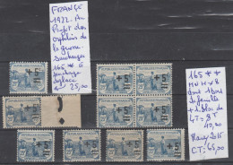 TIMBRE DE FRANÇE NEUF** 1922 Nr VOIR SUR PAPIER AVEC TIMBRES  AU PROFIT DES ORPHELINS DE GUERRE   COTE 65.00  € - Nuovi