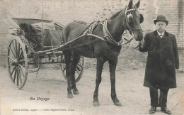 Craon * RARE CPA ! * Attelage D'un Commercial Voyaugeur De Commerce * éditeur Guillet Angers Photographe Daguet Girard - Craon