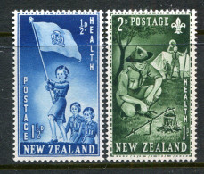 New Zealand 1953 Health - Girl Guides & Boy Scouts Set LHM (SG 719-720) - Ungebraucht