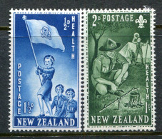 New Zealand 1953 Health - Girl Guides & Boy Scouts Set HM (SG 719-720) - Ungebraucht